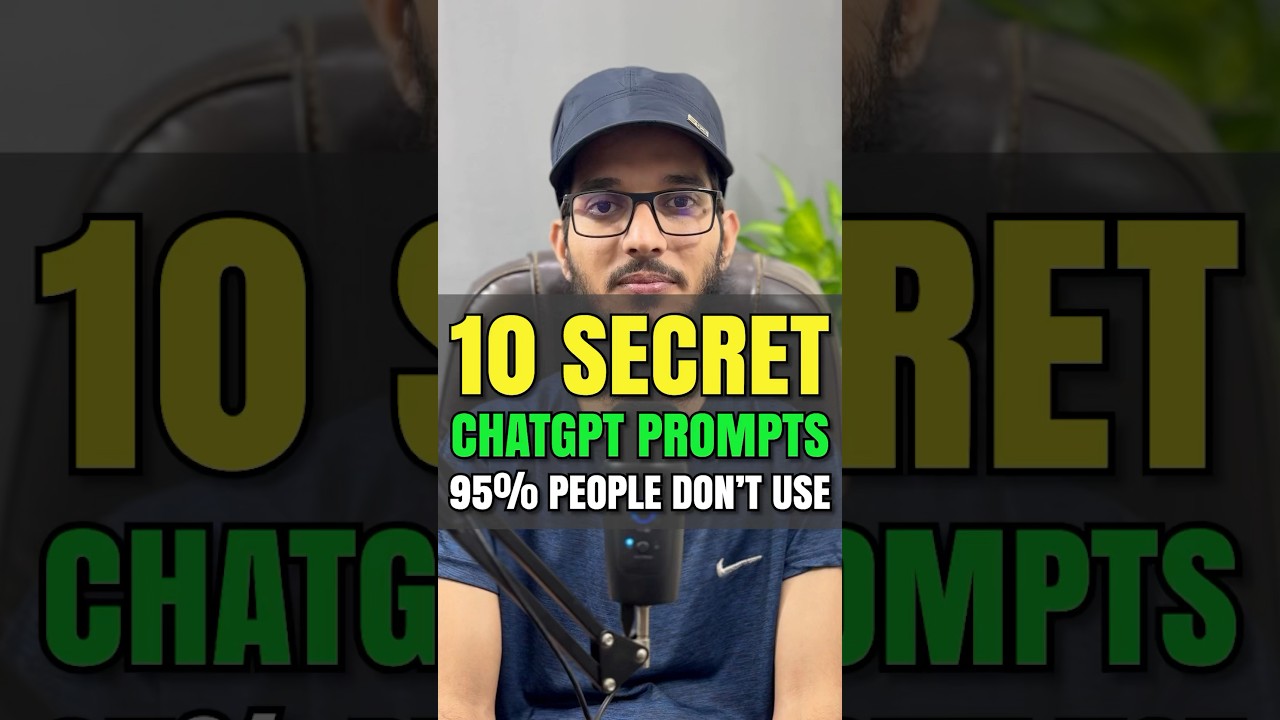 10 Secret ChatGPT Prompts that 95% People Don't Use #secrets #chatgpt #prompt #hafizmugheera #shorts