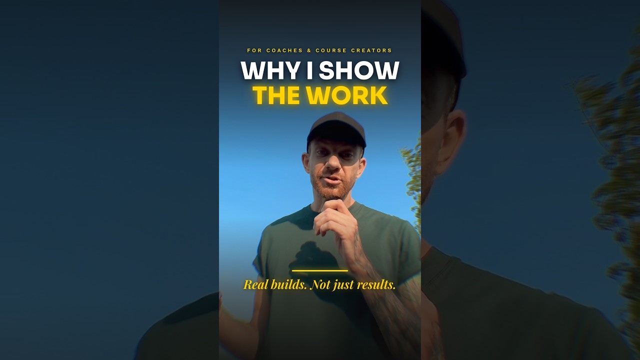 Why I Show the Work Not Just the Results #coursecreator #salesfunnel